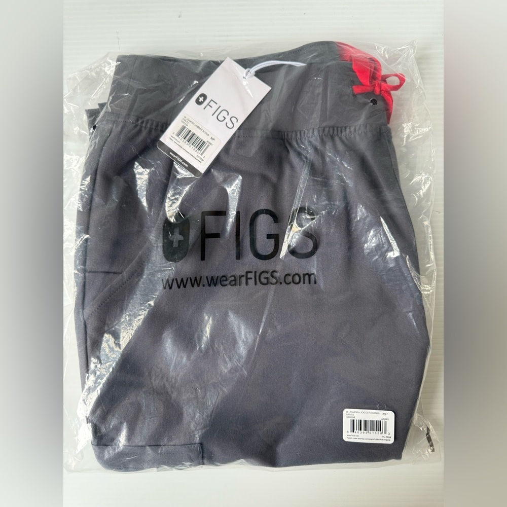 FIGS Zamora Jogger Scrub Pants Charcoal Grey Women's Size MP New with Tags